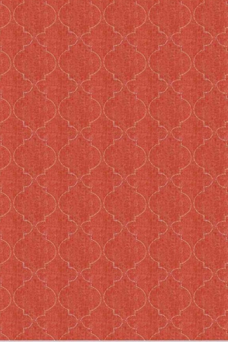 Sheen Red Reinstate Fabric Wallcovering