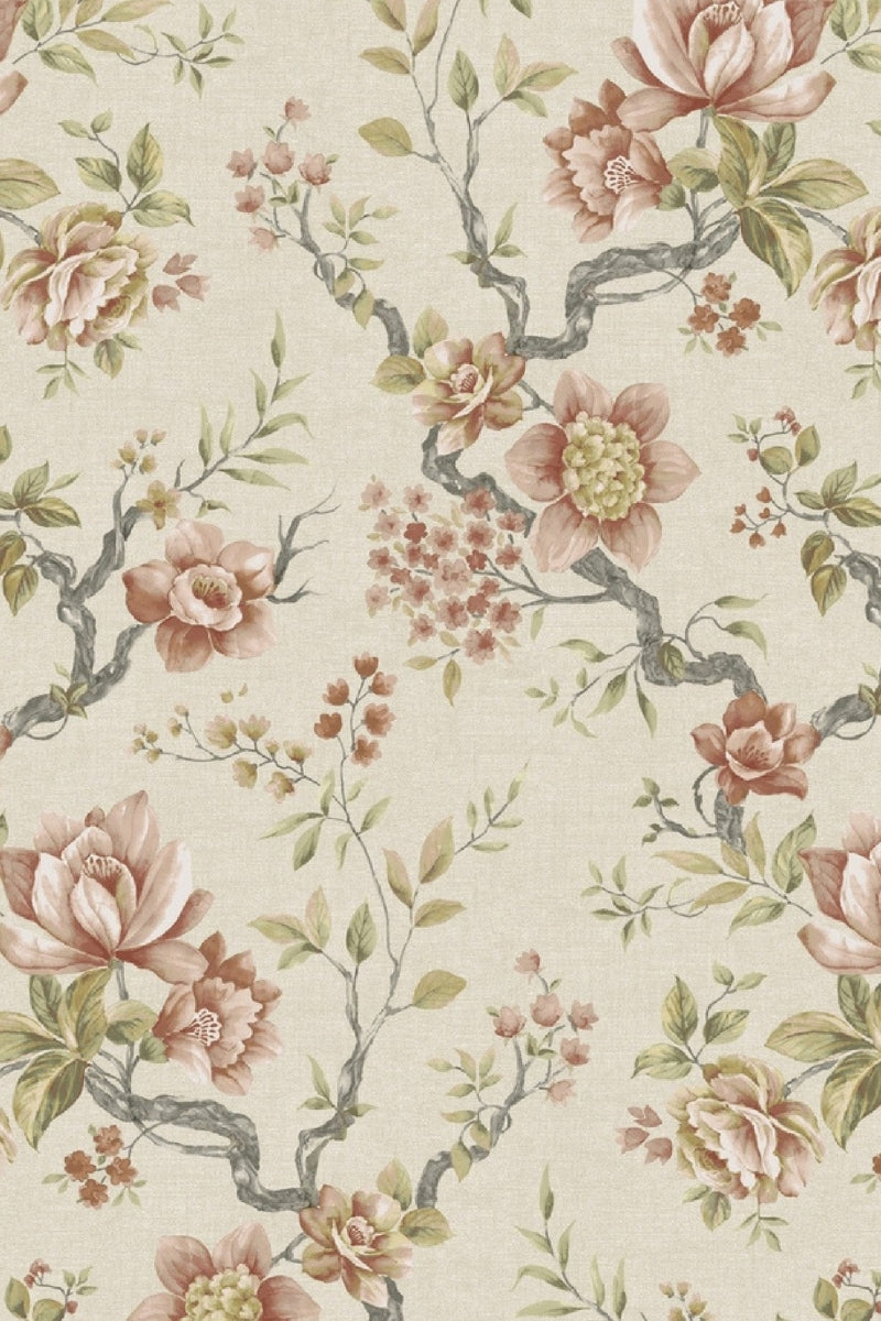 Paradise Embroidered Fabric Wallcovering