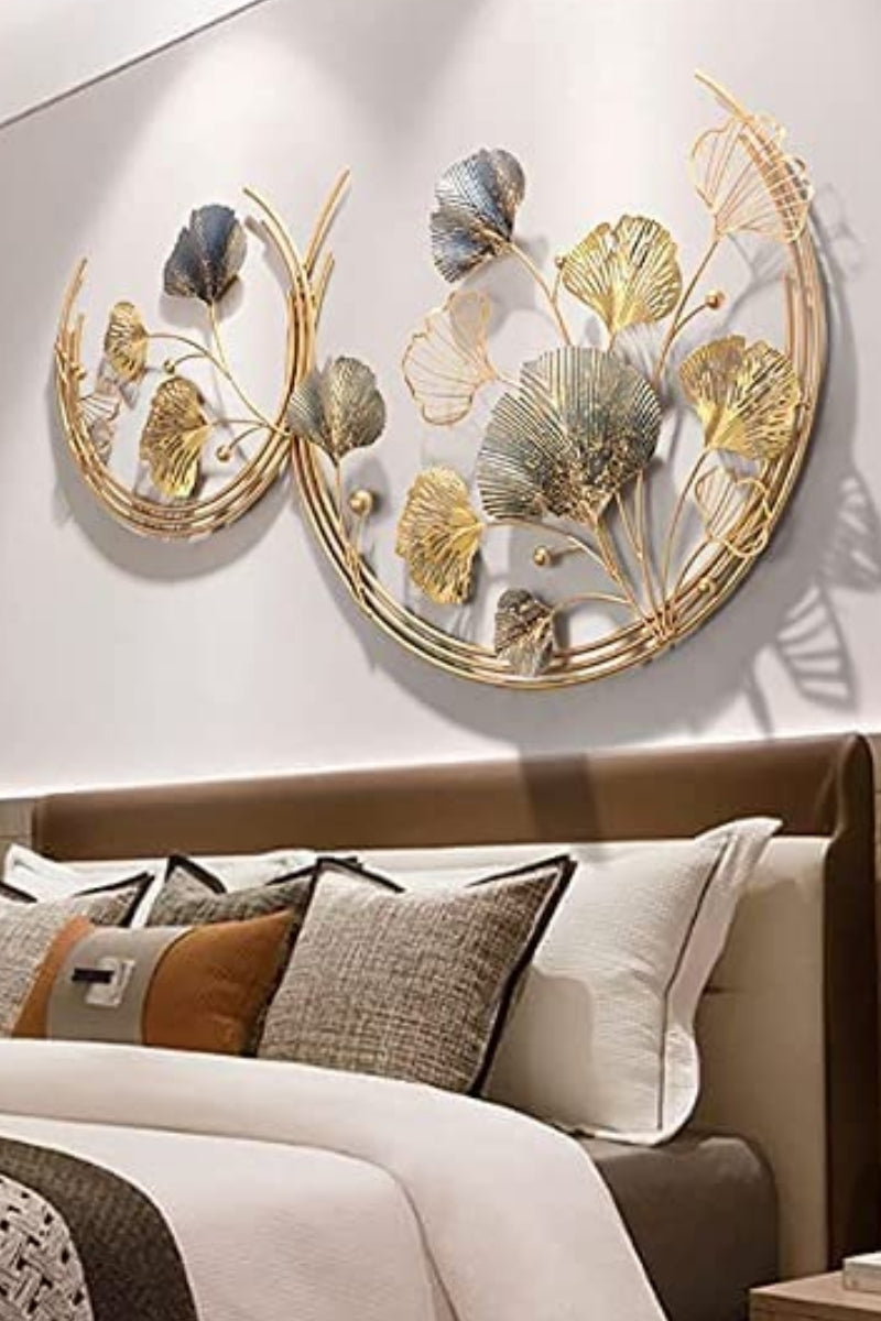 Gikango Sphere Iron With Gold-Tone Glossy Powder Coated Multicolor Wall Art