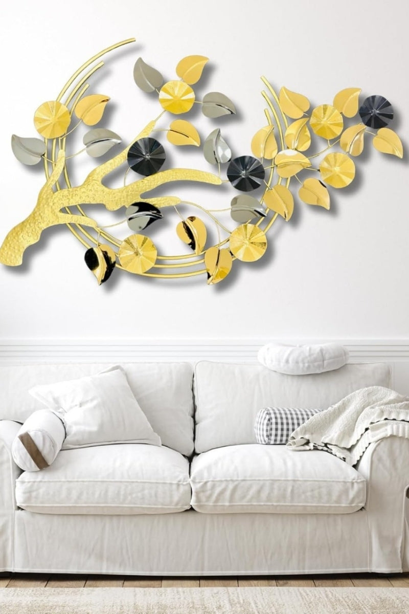 The Gilded Grove High-Quality Metal Multicolor Wall Art