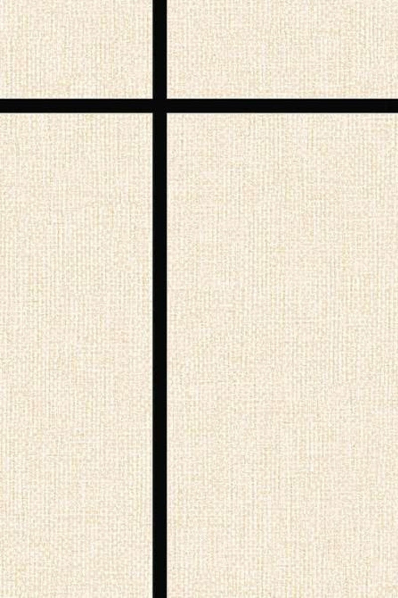 Golden Frame Linen Wallpaper