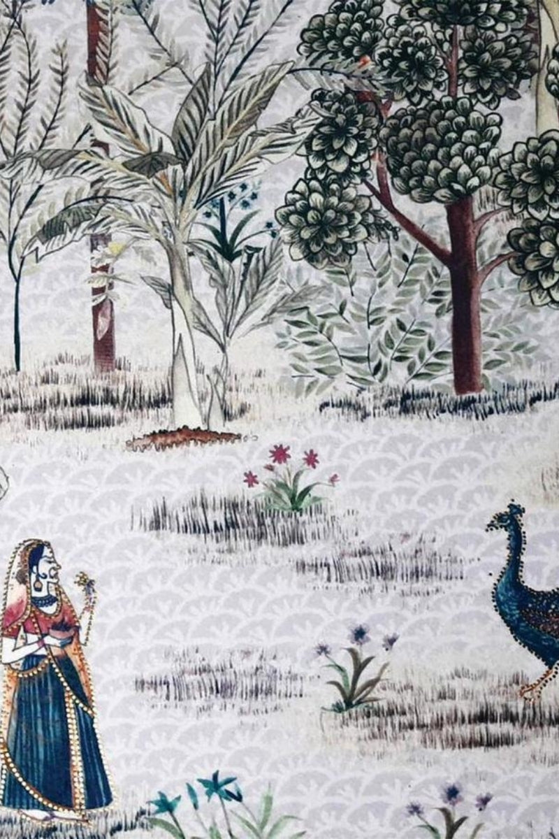 Nandanvan Printed Fabric Wallcovering