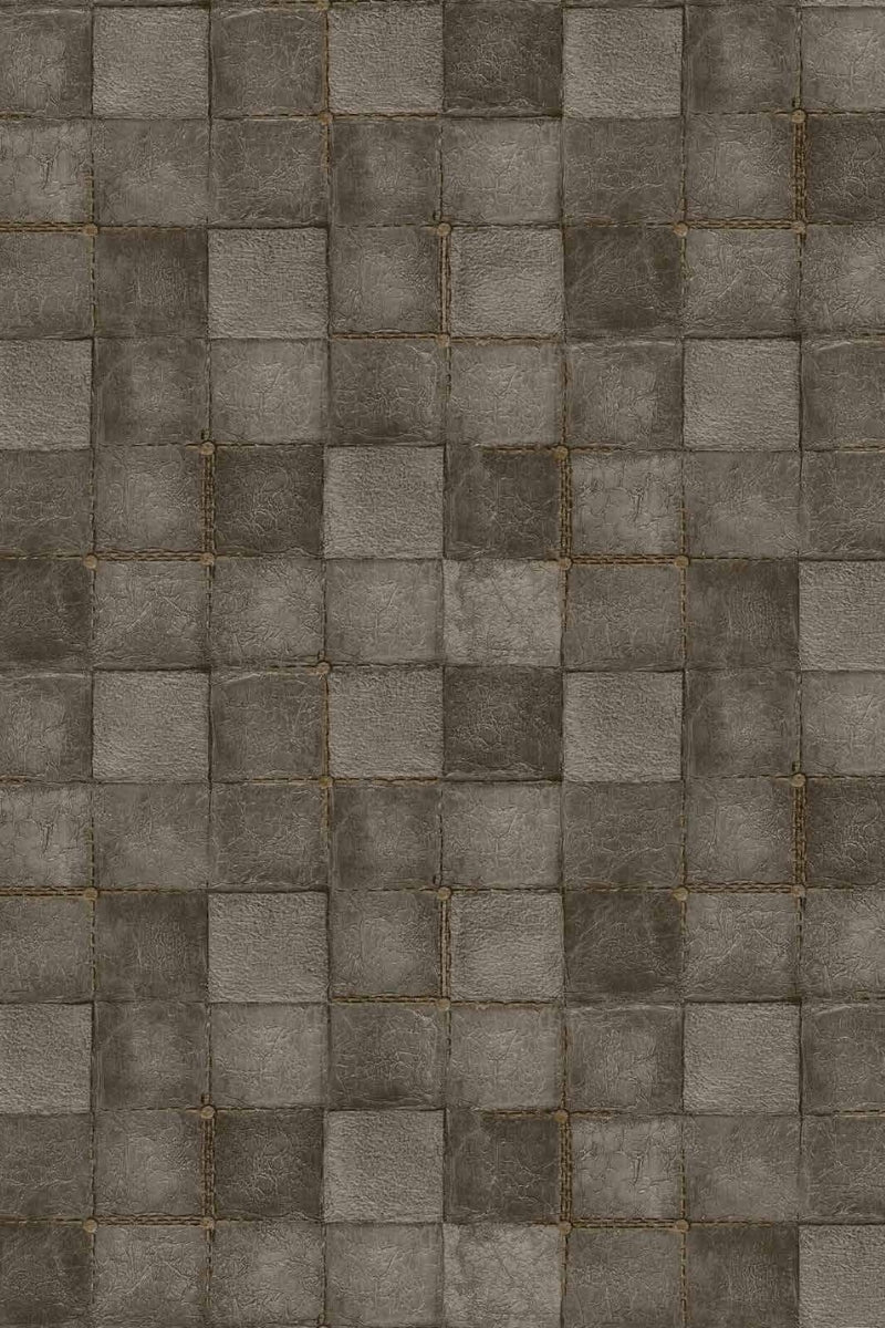Urban Stone Grid Wallpaper