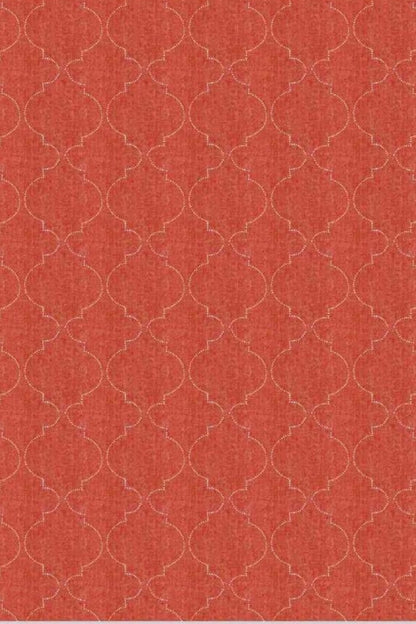 Sheen Red Reinstate Fabric Wallcovering