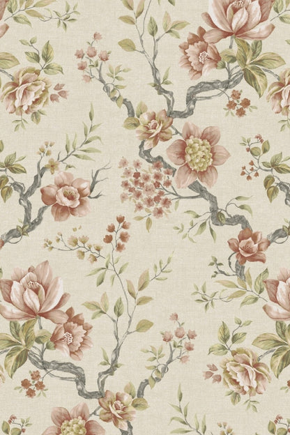 Paradise Embroidered Fabric Wallcovering