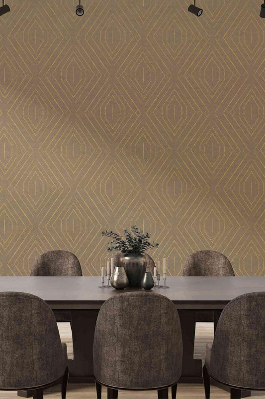 Urban Jewel Rhinestone Fabric Wallcovering