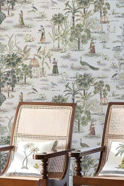 Nandanvan Printed Fabric Wallcovering