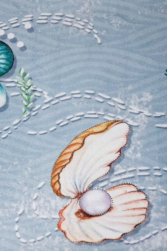 Sea Life Printed Fabric Wallpaper