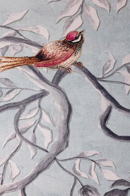 Mocking Bird Printed Fabric Wallpaper