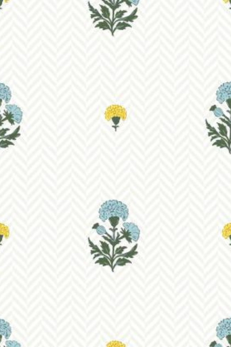 Petite Blossom Trellis Wallpaper