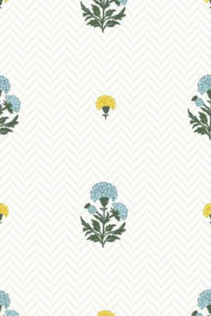 Petite Blossom Trellis Wallpaper