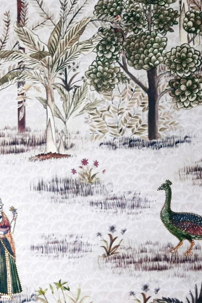 Nandanvan Printed Fabric Wallcovering