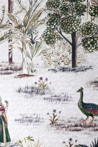 Nandanvan Printed Fabric Wallcovering