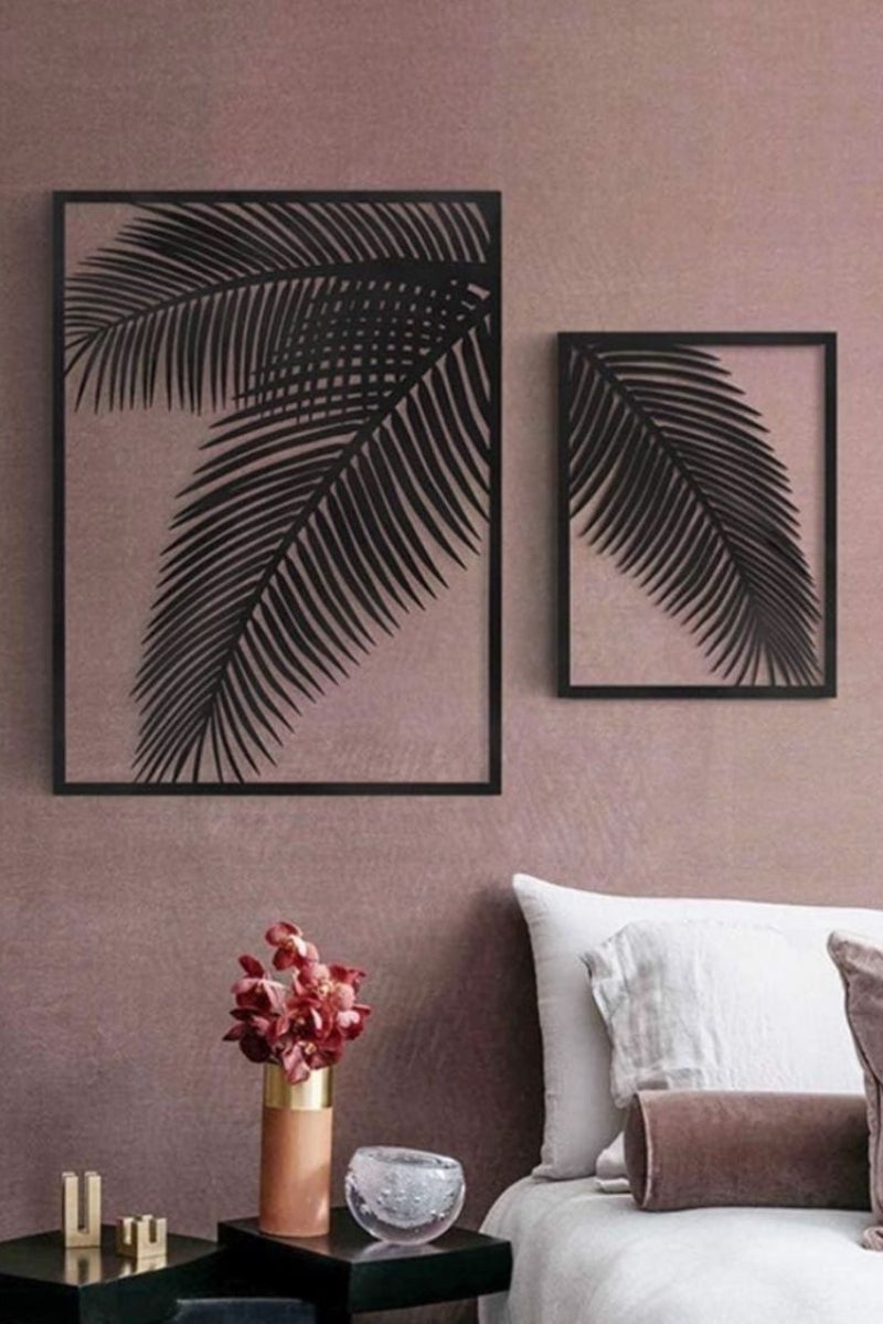 Palm Serenade Iron - Metal Gold Wall Art