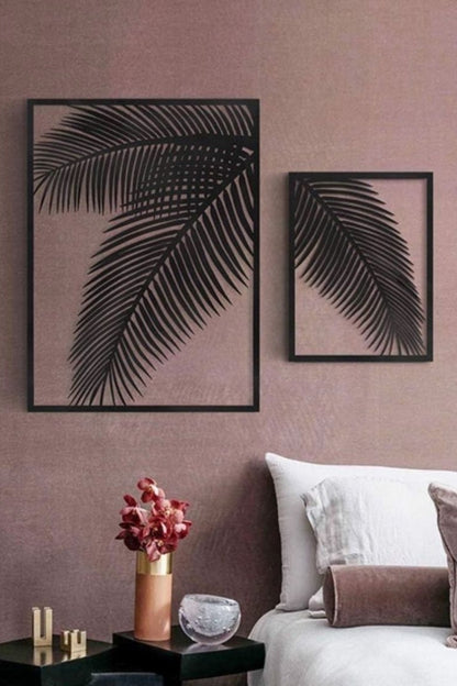 Palm Serenade Iron - Metal Gold Wall Art