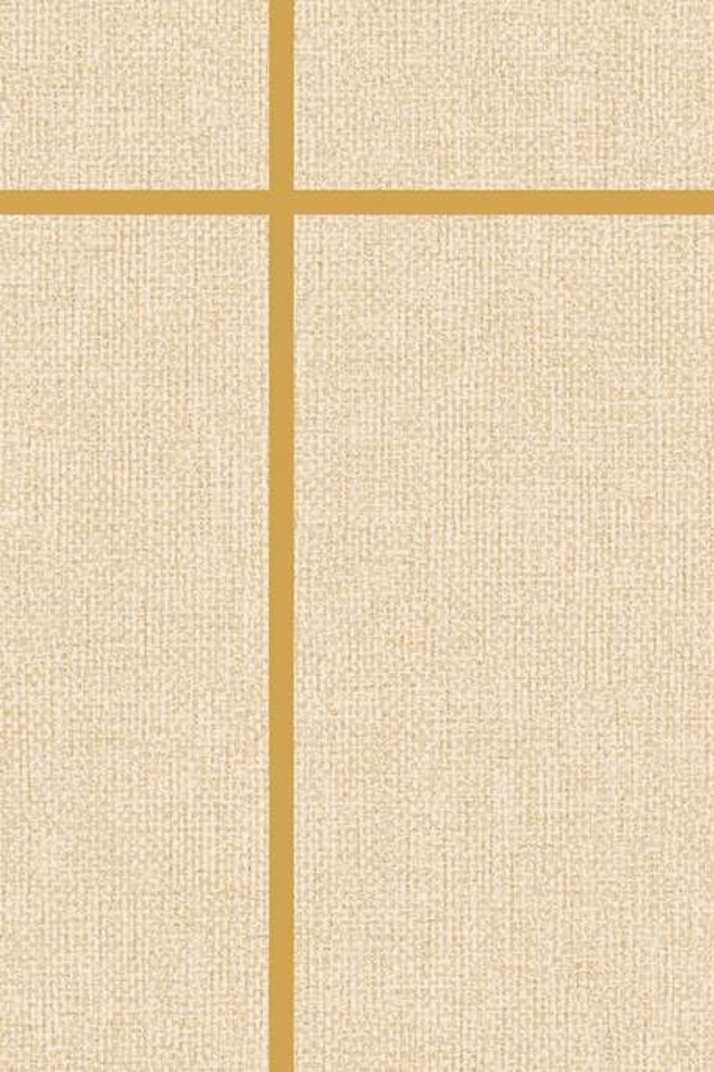 Golden Frame Linen Wallpaper