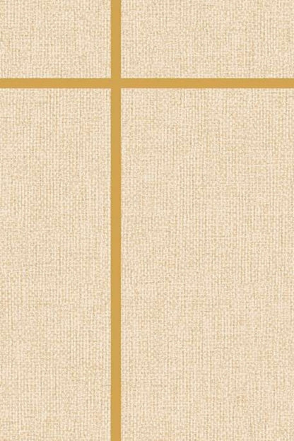 Golden Frame Linen Wallpaper
