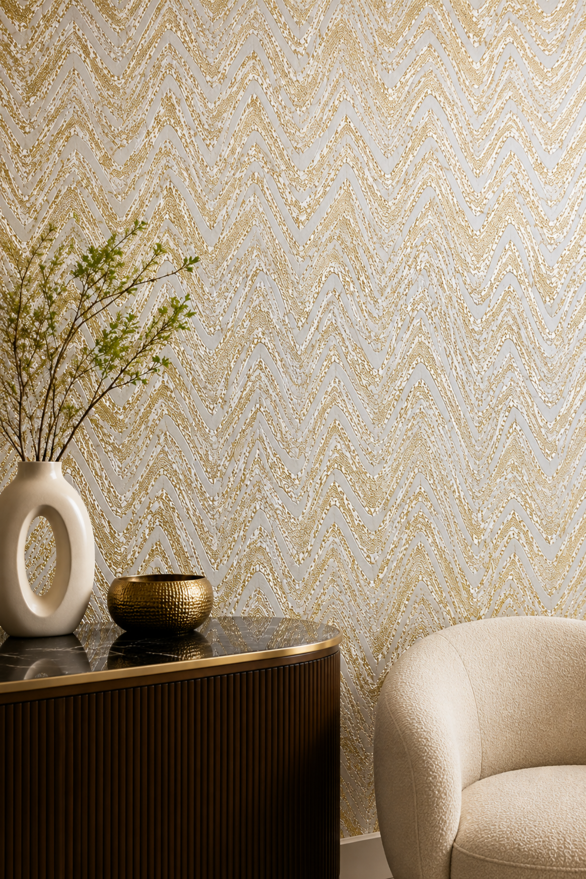 Golden Blossom Premium Wallpaper - TEST