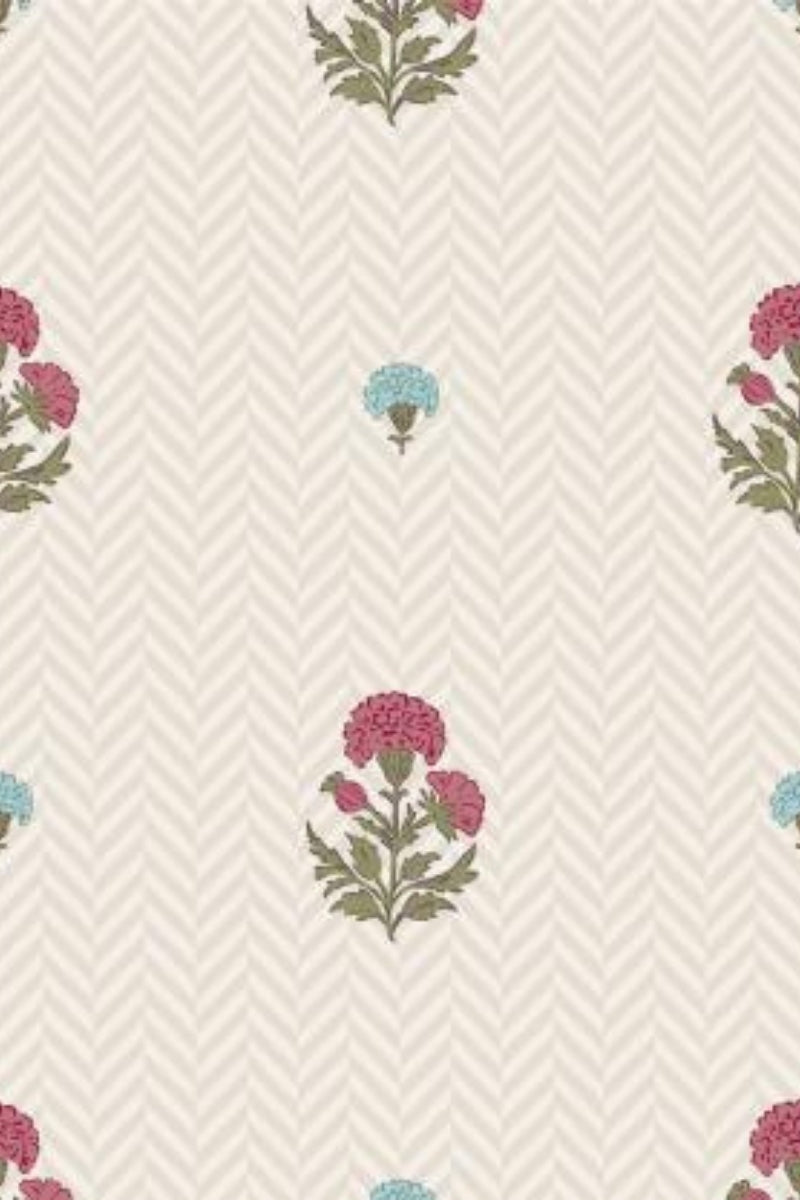 Petite Blossom Trellis Wallpaper