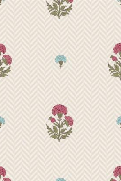 Petite Blossom Trellis Wallpaper