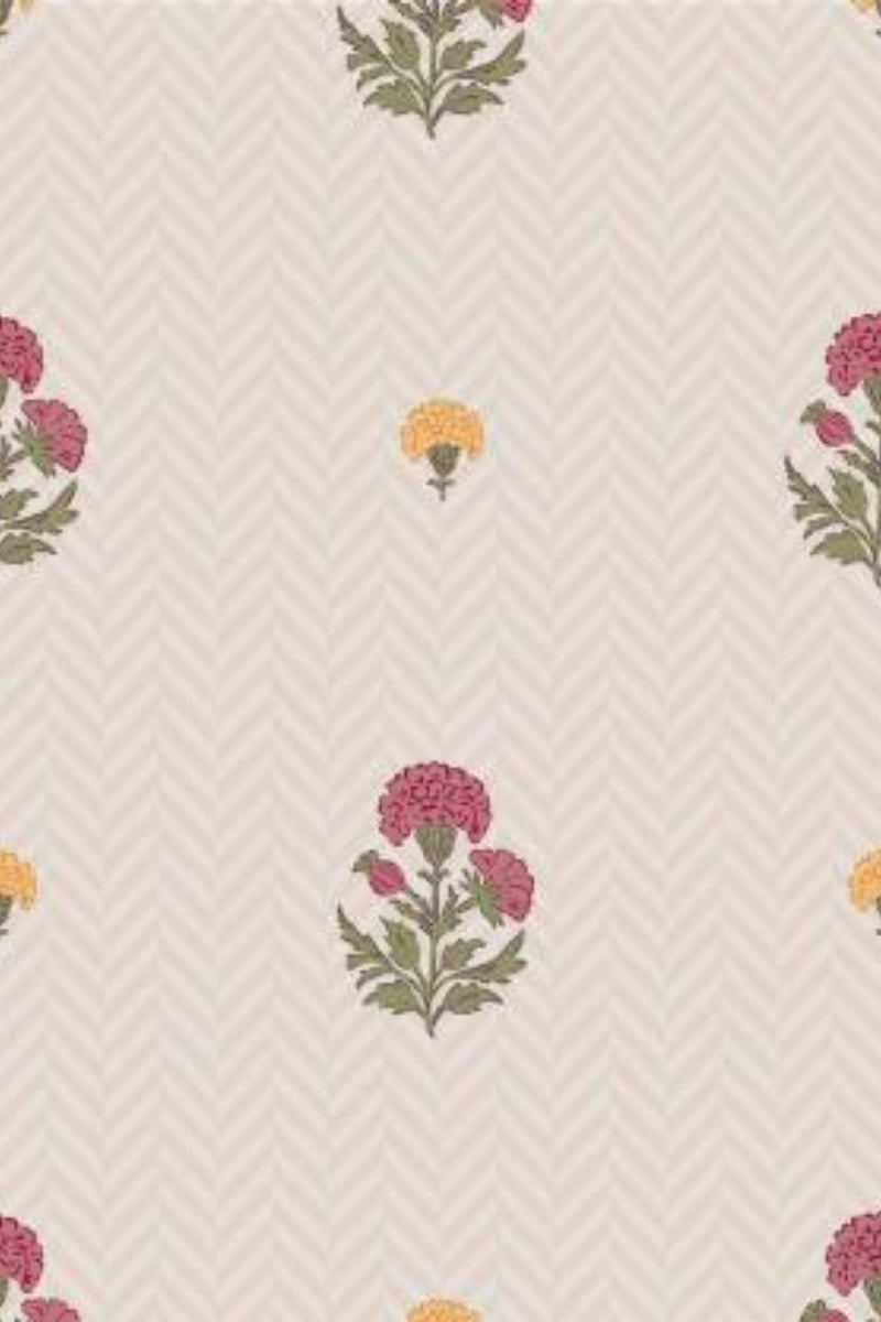 Petite Blossom Trellis Wallpaper