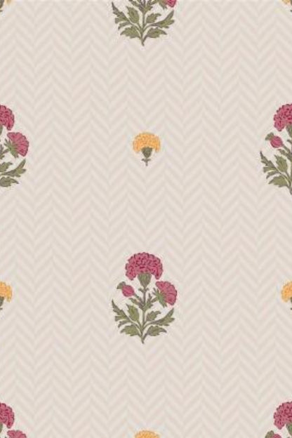 Petite Blossom Trellis Wallpaper