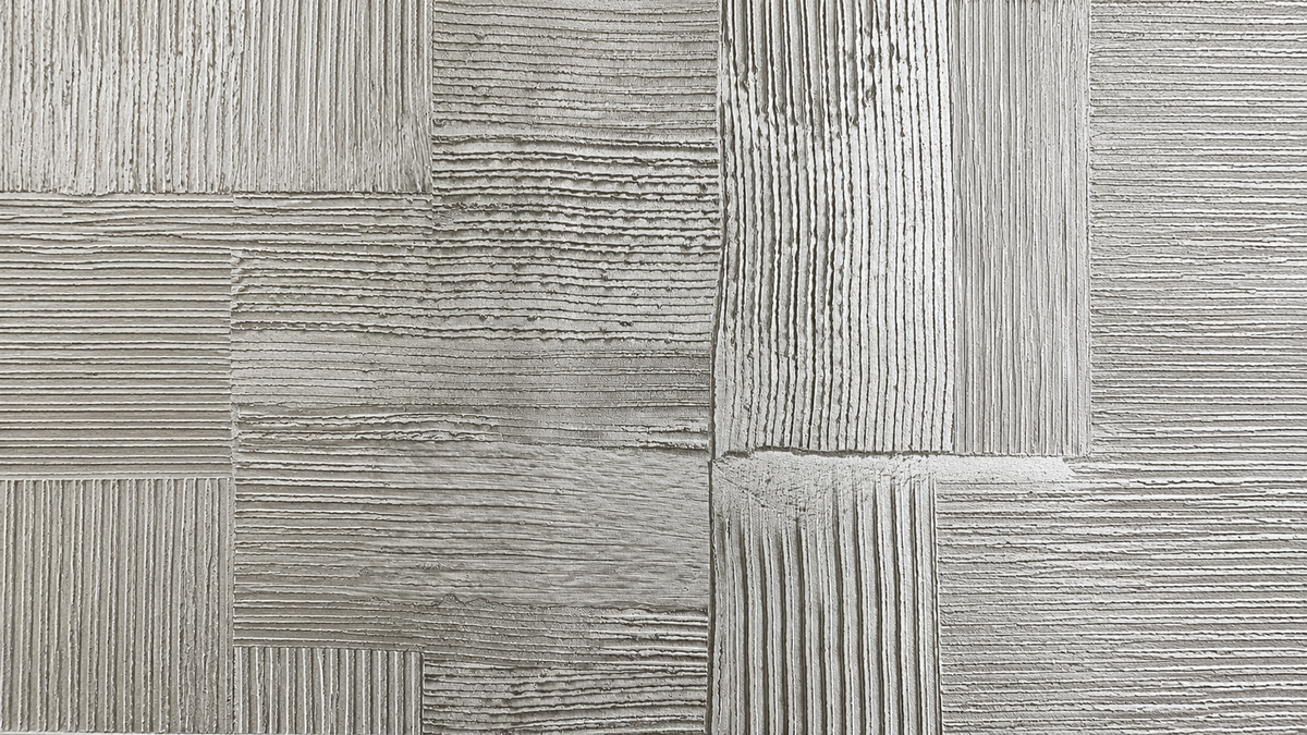 Ivory Timber Grid Wallpaper