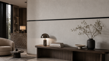 Golden Frame Linen Wallpaper