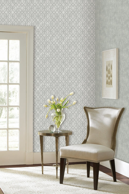 Midnight Lattice Luxe Wallpaper
