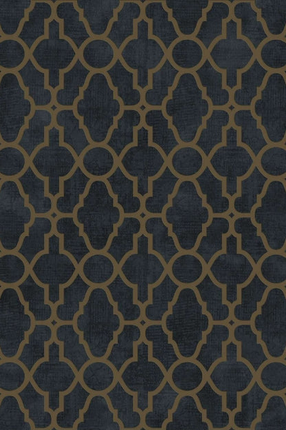 Midnight Lattice Luxe Wallpaper