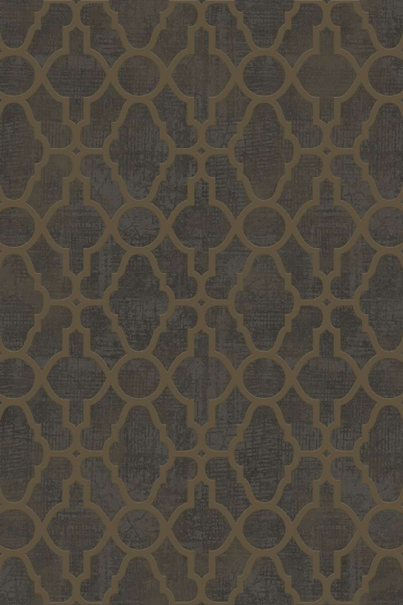 Midnight Lattice Luxe Wallpaper
