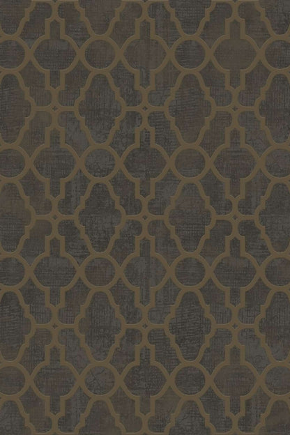 Midnight Lattice Luxe Wallpaper