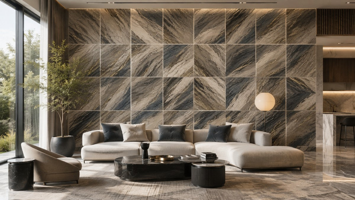 Brush Mosaic Wallpaper
