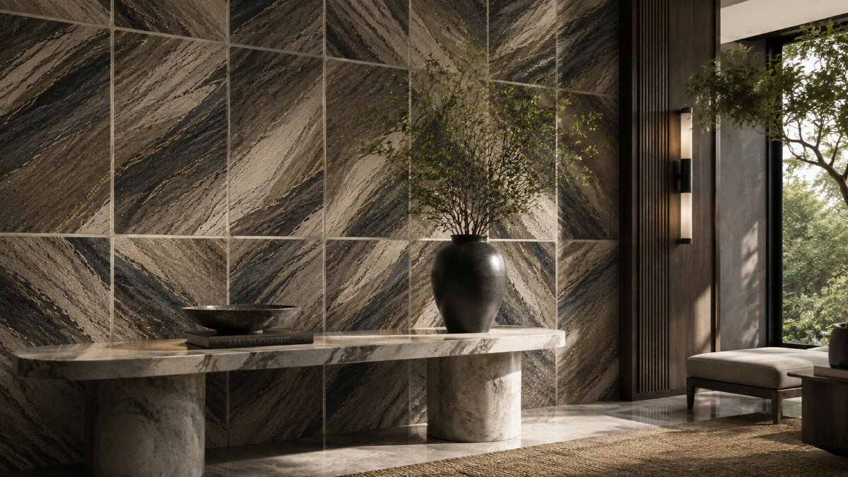 Brush Mosaic Wallpaper