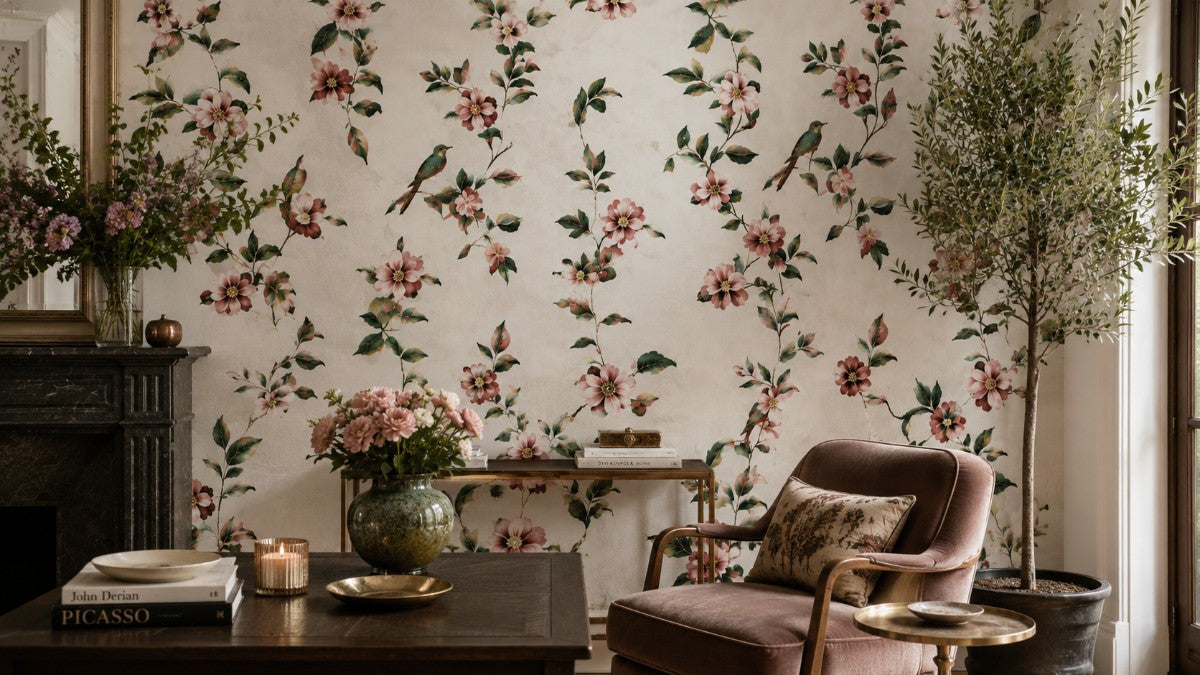 Hummingbird Garden Wallpaper