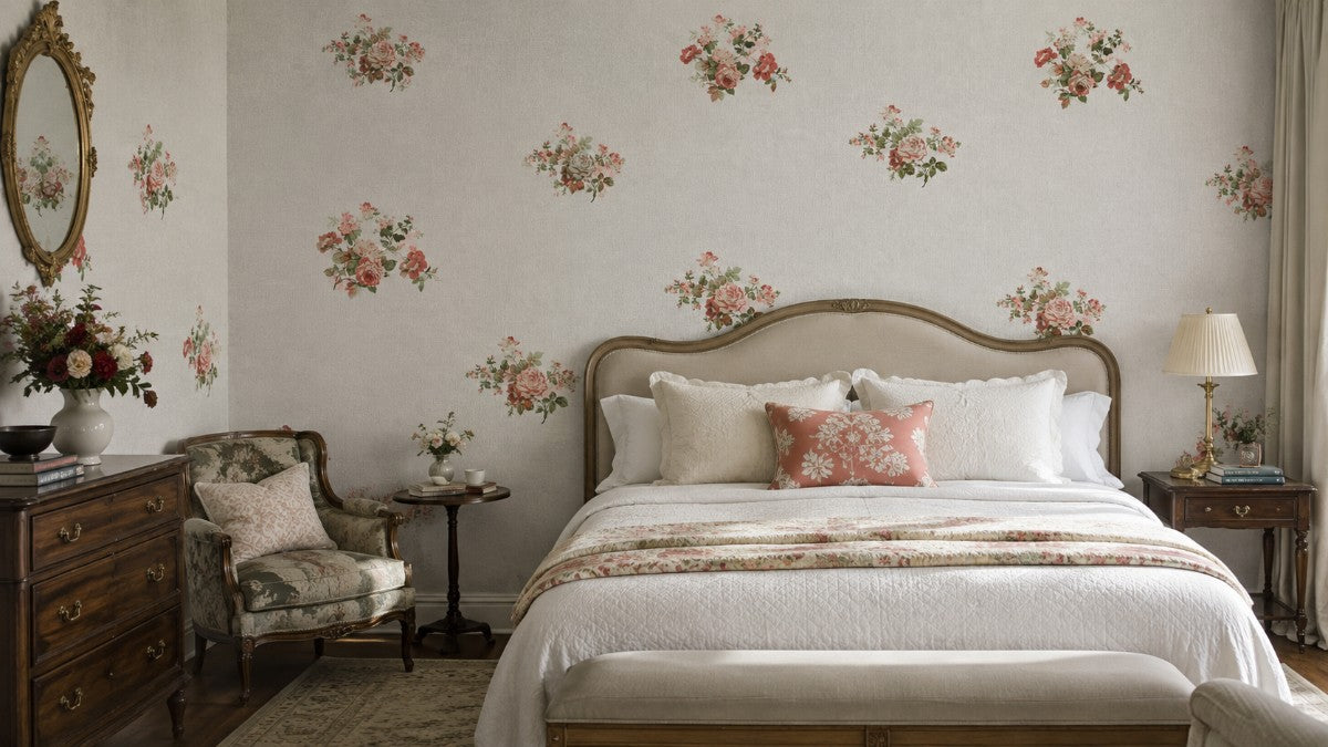 Petite Rose Bouquet Wallpaper