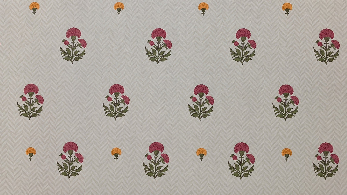 Petite Blossom Trellis Wallpaper