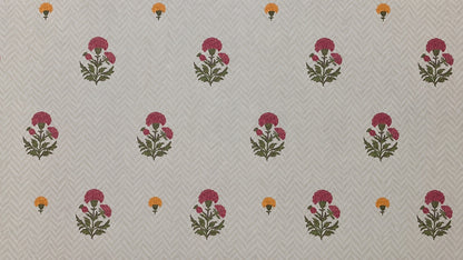 Petite Blossom Trellis Wallpaper