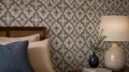 Ivory Diamond Weave Wallpaper