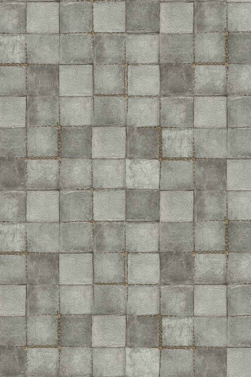 Urban Stone Grid Wallpaper