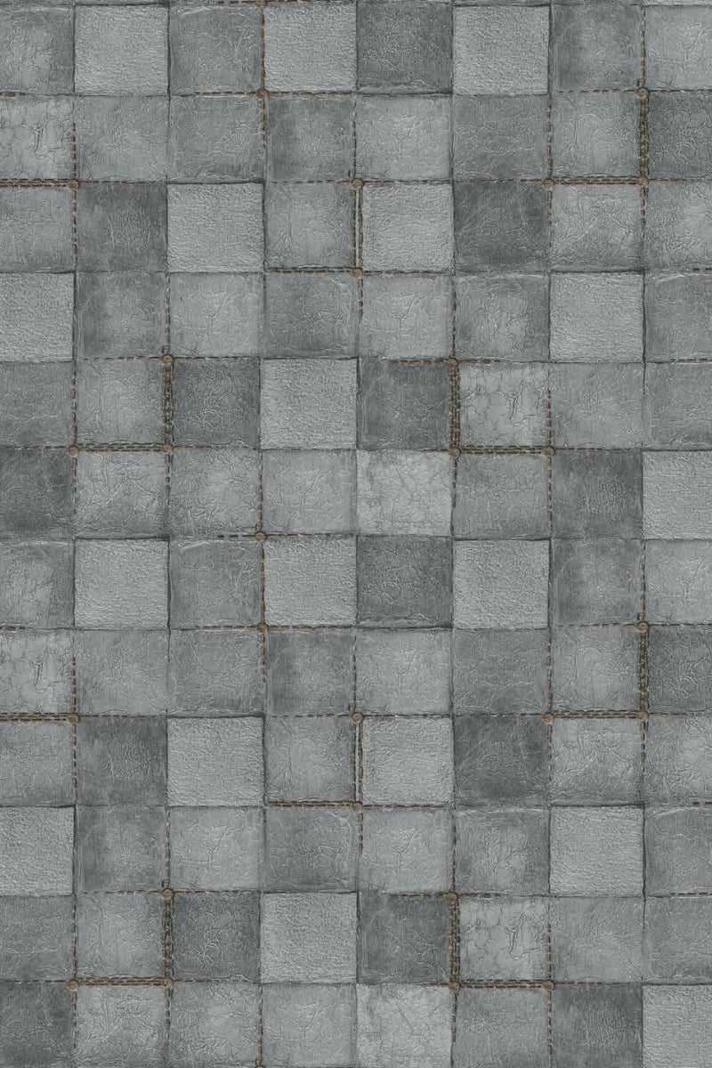 Urban Stone Grid Wallpaper