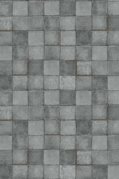 Urban Stone Grid Wallpaper