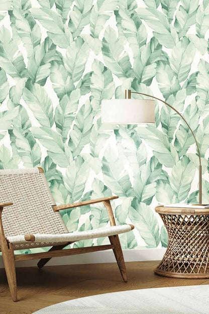 Mint Tropica Wallpaper
