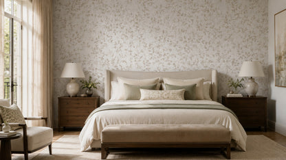 Sage Meadow Sprigs Wallpaper