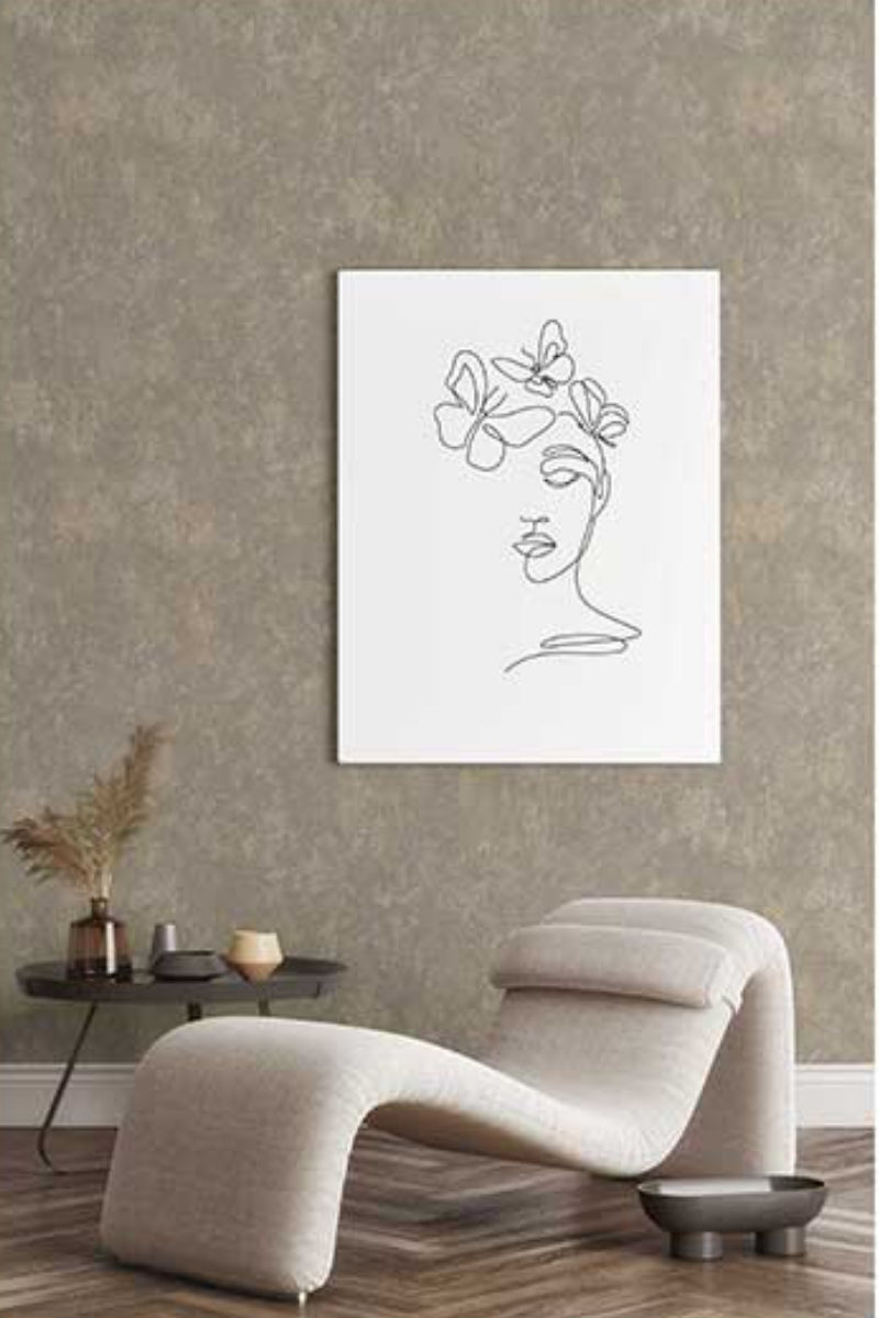Taupe Mineral Mist Wallpaper