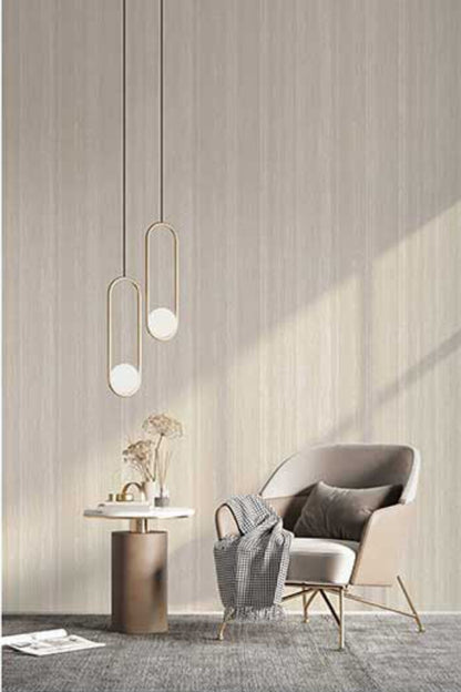 Ivory Silk Stria Wallpaper