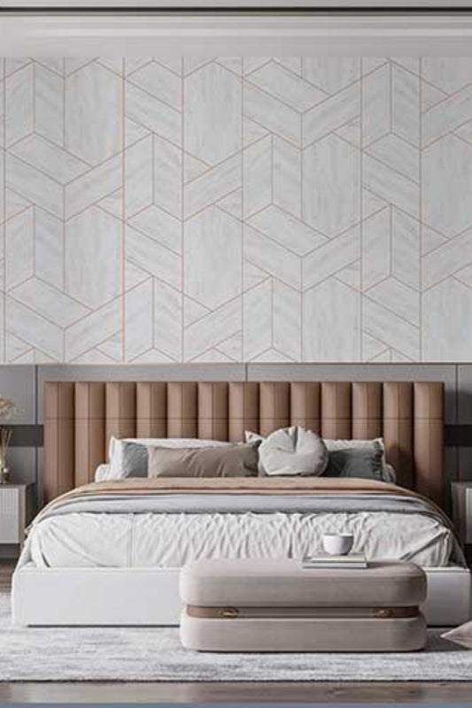 Geometric Parquet Wallpaper